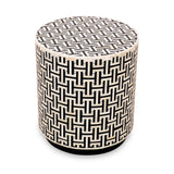 Aanya Bone Inlay Side Table Dims from Roseland Furniture