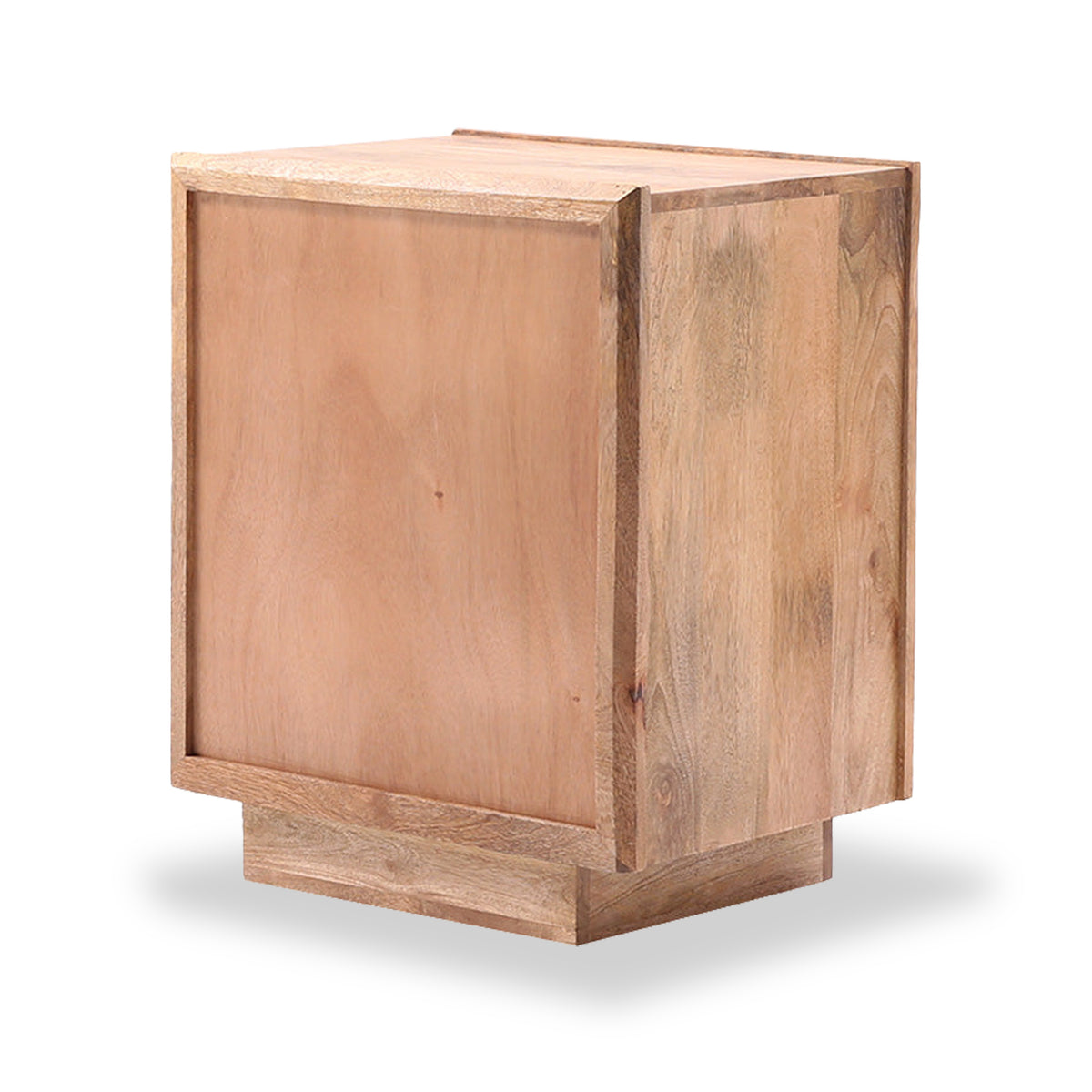 Samira Mango Wood Side Table Natural Front2 from Roseland Furniture