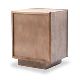 Samira Mango Wood Side Table Grey Close1 from Roseland Furniture