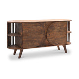 Carmel Mango Wood 2 Door Sideboard Brown Front1 from Roseland Furniture