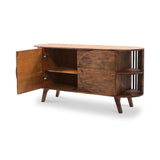 Carmel Mango Wood 2 Door Sideboard Brown Front1 from Roseland Furniture