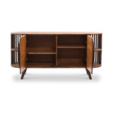 Carmel Mango Wood 2 Door Sideboard Brown Front1 from Roseland Furniture