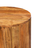 Thorne Acacia Round Sidetable Front1 from Roseland Furniture