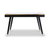 Vittoria Fluted Marble Top Console Table Dims from Roseland Furniture