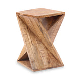 Zaria Mango Wood Sidetable Natural from Roseland Furniture