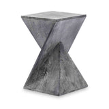 Zaria Mango Wood Sidetable Grey from Roseland Furniture