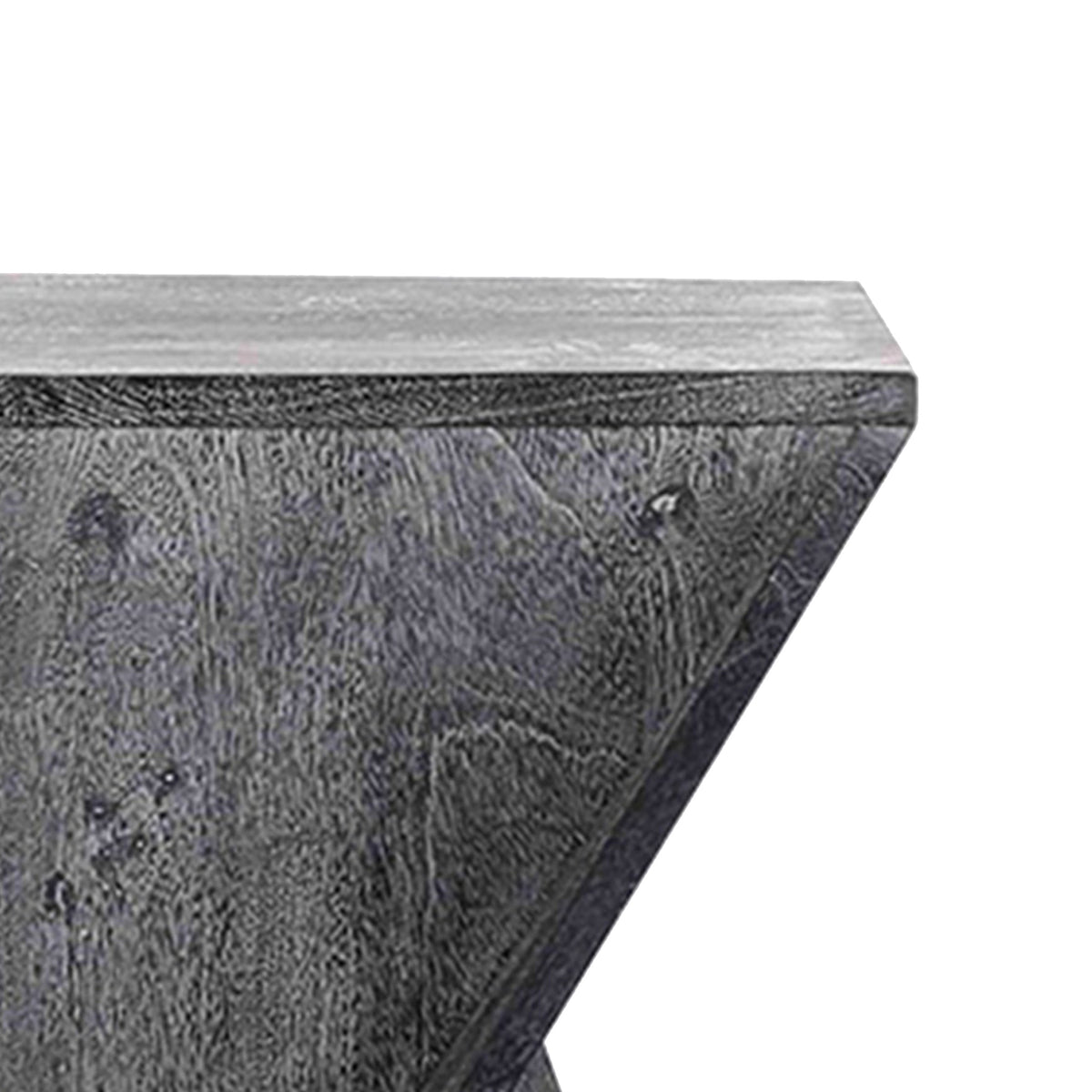 Zaria Mango Wood Sidetable Grey from Roseland Furniture