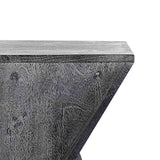 Zaria Mango Wood Sidetable Grey from Roseland Furniture