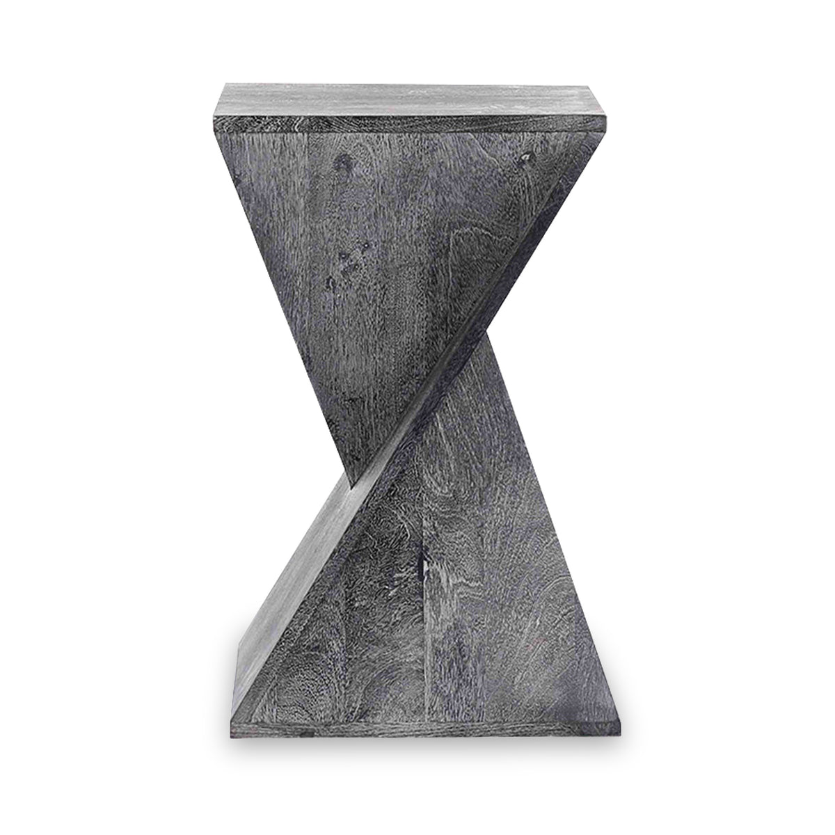 Zaria Mango Wood Sidetable Grey from Roseland Furniture