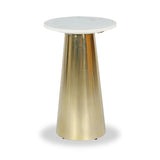 Capello Marble Top Conical Sidetable Close1 from Roseland Furniture