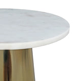 Capello Marble Top Conical Sidetable Close1 from Roseland Furniture