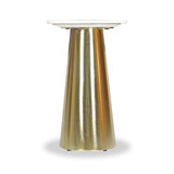 Capello Marble Top Conical Sidetable Close1 from Roseland Furniture