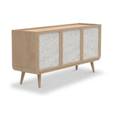 Astrid Textured Stone Inlay Large Sideboard Dims from Roseland Furniture