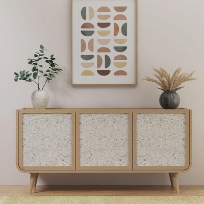 Astrid Textured Stone Inlay 3 Door Large Sideboard