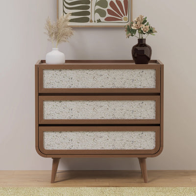 Astrid Textured Stone Inlay 3 Drawer Chest