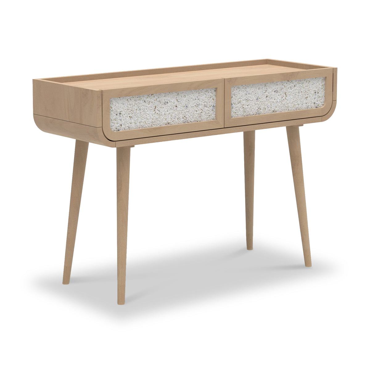 Astrid Textured Stone Inlay Console Table Dims from Roseland Furniture