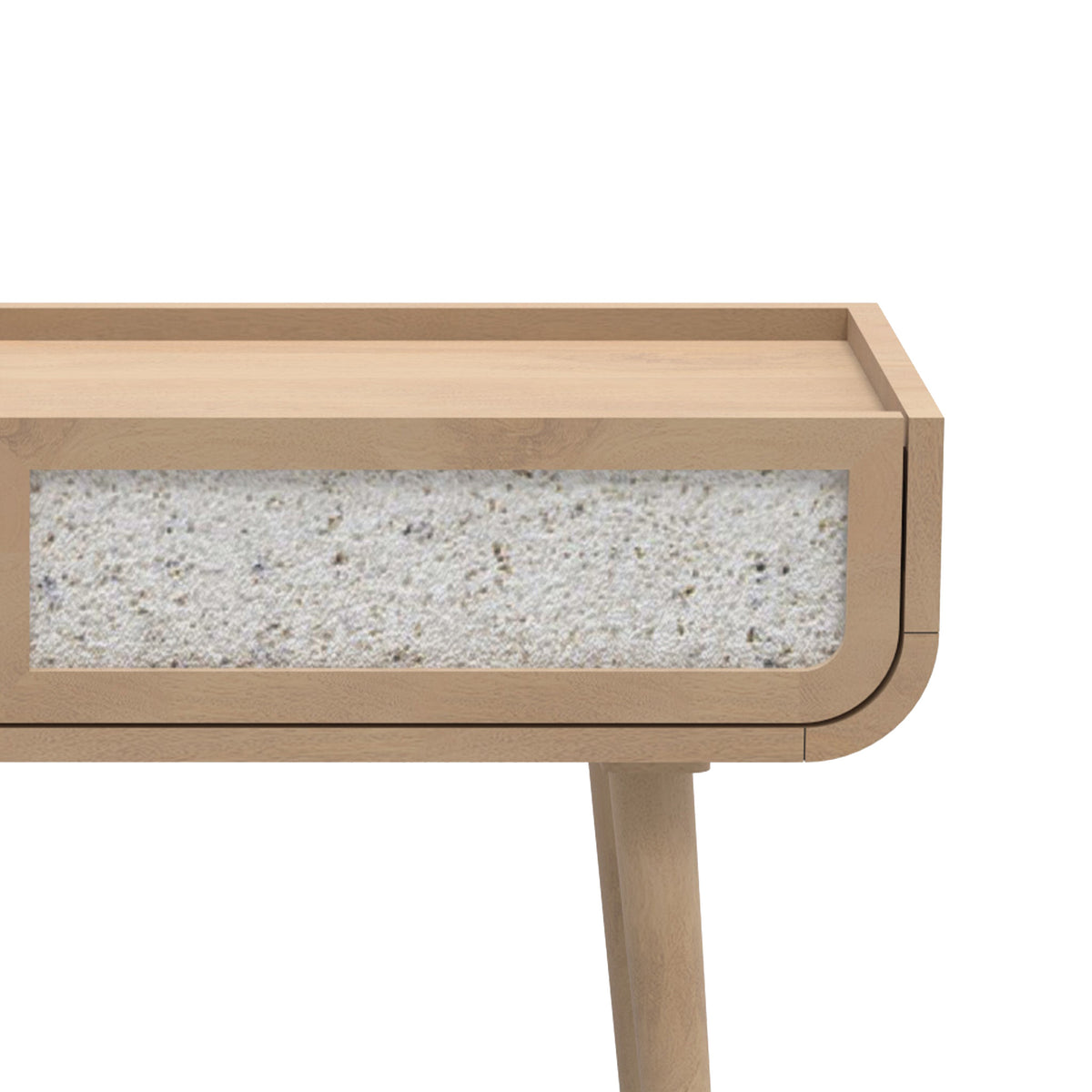 Astrid Textured Stone Inlay Console Table Dims from Roseland Furniture