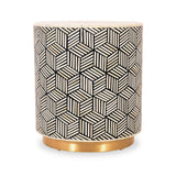 Chavez Bone Inlay Side Table from Roseland Furniture