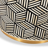 Chavez Bone Inlay Side Table from Roseland Furniture