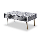 Chavez Bone Inlay 1 Drawer Coffee Table from Roseland Furniture