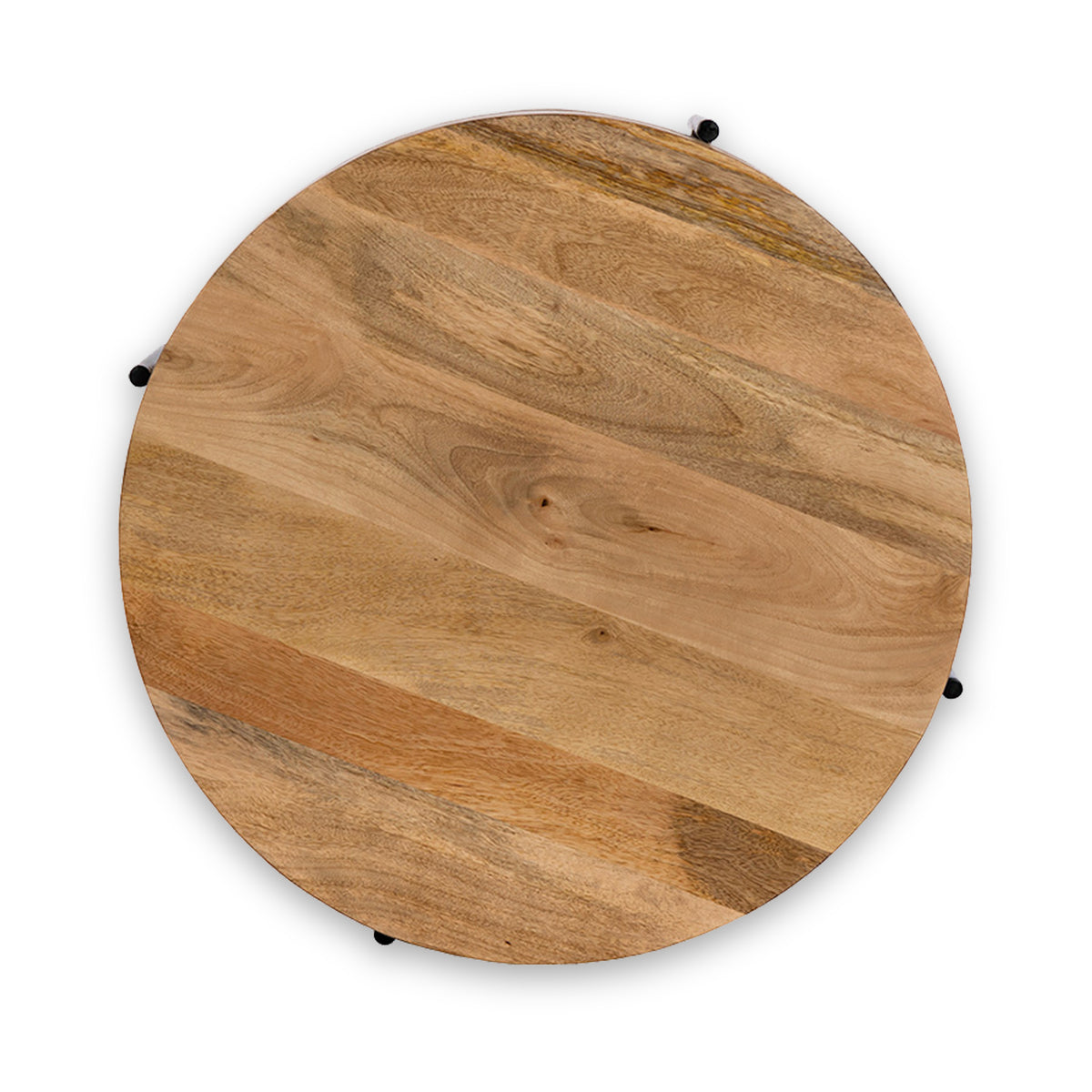 Ishani Mango Wood Round Coffee Table from Roseland Furniture