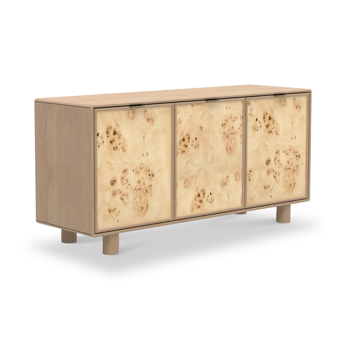 Blaire Mango Wood 3 Door Sideboard Natural from Roseland Furniture