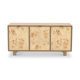 Blaire Mango Wood 3 Door Sideboard Natural from Roseland Furniture