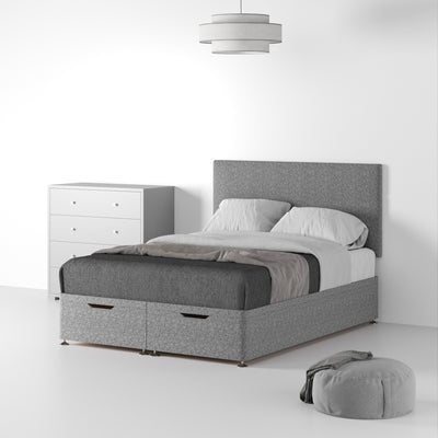 Farrow Standard Linen Ottoman Divan Bed and Headboard