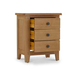 Broadway Oak Bedside Table from Roseland Furniture