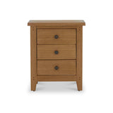 Broadway Oak Bedside Table from Roseland Furniture