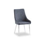 Willow Blue Fabric Dining Chair by Roseland Furniture