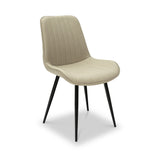 Effie-faux-leather-dining-chair-cream from Roseland Furniture