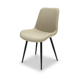 Effie-faux-leather-dining-chair-cream from Roseland Furniture