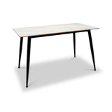 Kadison-sintered-stone-dining-table-white-130cm from Roseland Furniture