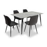 Kadison-sintered-stone-dining-table-grey-160cm from Roseland Furniture