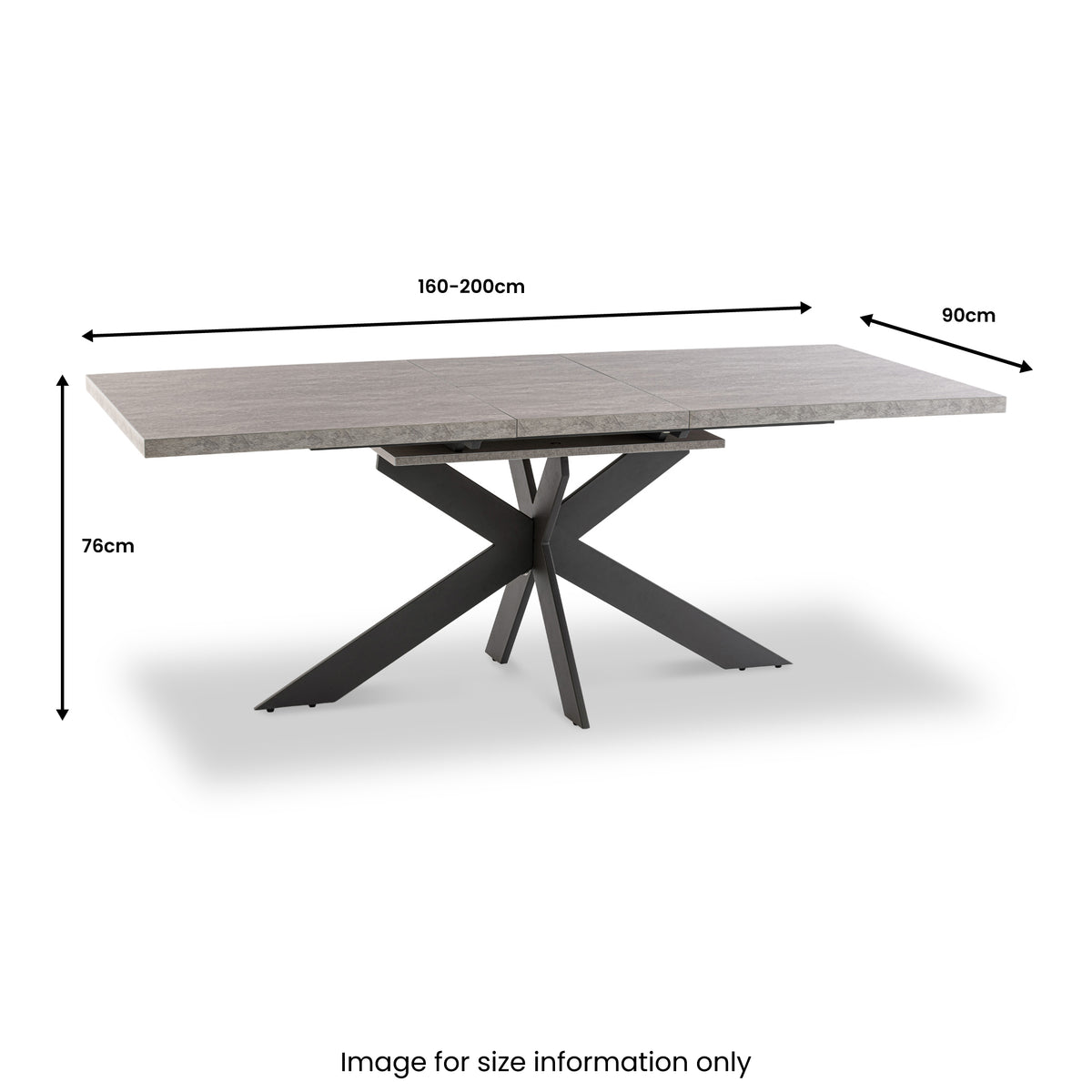 Harald-160cm-Light-Grey-Extending-Dining-Table from Roseland Furniture