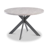 Harald-120cm-Light-Grey-Round-Dining-Table from Roseland Furniture