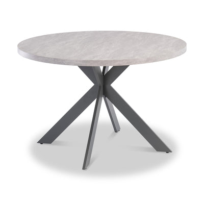 Harald 120cm Light Grey Round Dining Table