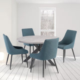 Harald-120cm-Light-Grey-Round-Dining-Table from Roseland Furniture