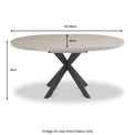 Harald-120cm-Sintered-Stone-Round-Ext-Dining-Table from Roseland Furniture