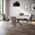 Harald-120cm-Sintered-Stone-Round-Ext-Dining-Table from Roseland Furniture