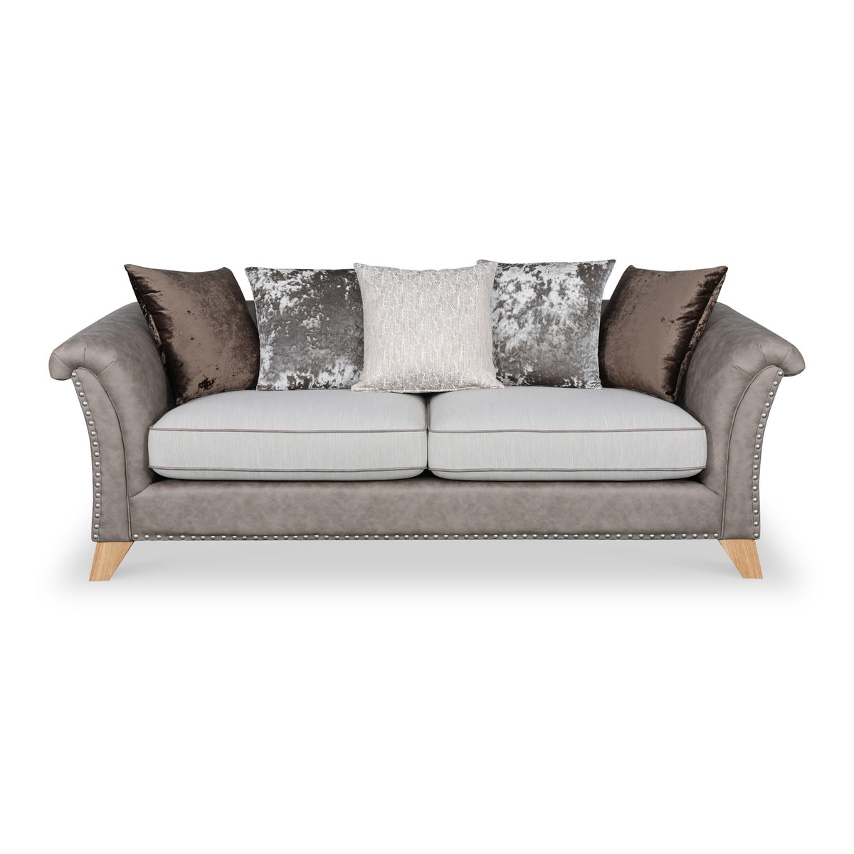 Breton Beige 3 Seater Sofa