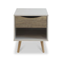 Antonio 1 Drawer Bedside Table by Roseland Furniture