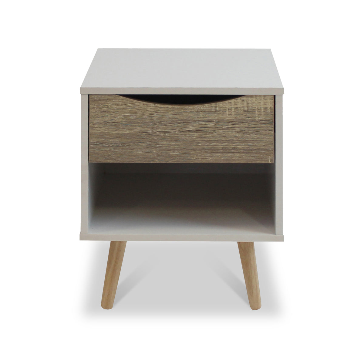 Antonio 1 Drawer Bedside Table by Roseland Furniture