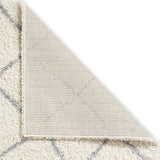 Durham Cream Berber Diamond Shaggy Rug