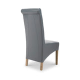 Genna Grey Bonded Leather Dining Chair