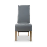 Genna Grey Bonded Leather Dining Chair