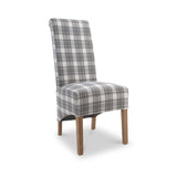 Genna Checked Herringbone Dining Chair from Roseland Furniture