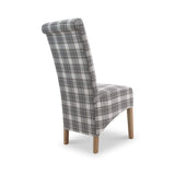 Genna Checked Herringbone Dining Chair