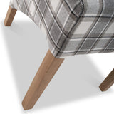 Genna Checked Herringbone Dining Chair